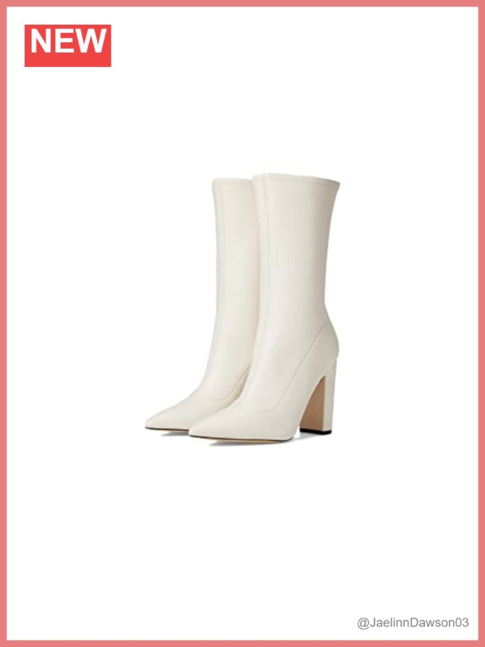 GUESS Abbale Sock Bootie Mid-Calf Zip Block Heel Shoes